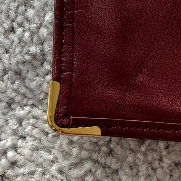 Cartier Bags Cartier Passport Holder Wallet In Burgundy Calfskin